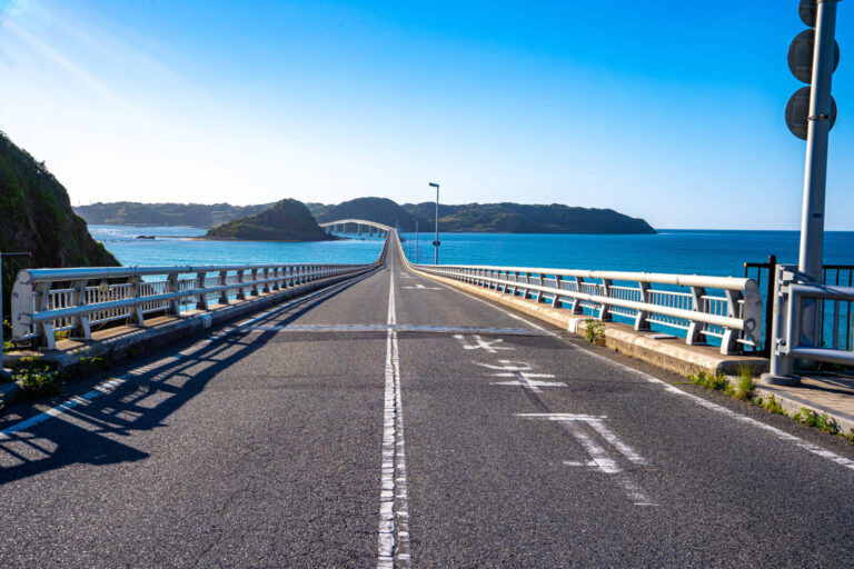 Tsunoshima, iconic bridge in Yamaguchi