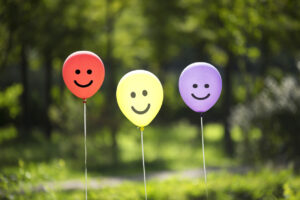 yellow,red and purple colored balloons background